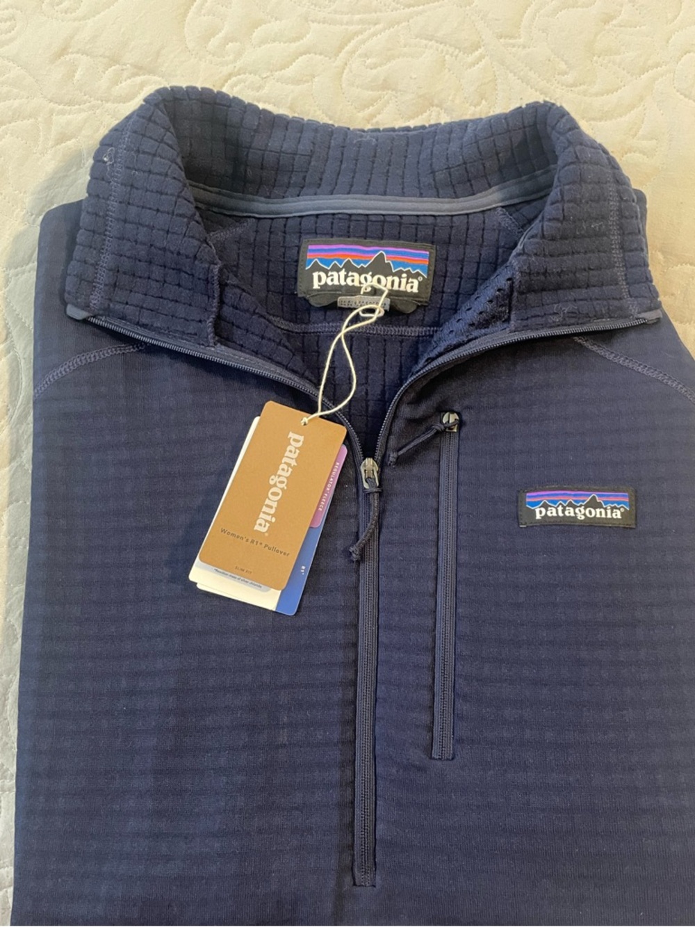 Patagonia Women's Dark Blue Quarter-Zip Utility Jacket